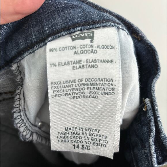 Levis 515 Boot Cut Jeans Womens Size 14 Plus Size Short - Picture 6 of 7